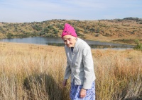 My mother in the Suikerbosrand Nature Reserve