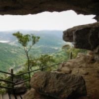 View over the Oribi Gorge from inside the caves - Lake Eland Nature Reserve